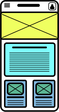 BigByte Wireframe design mobile sketched example